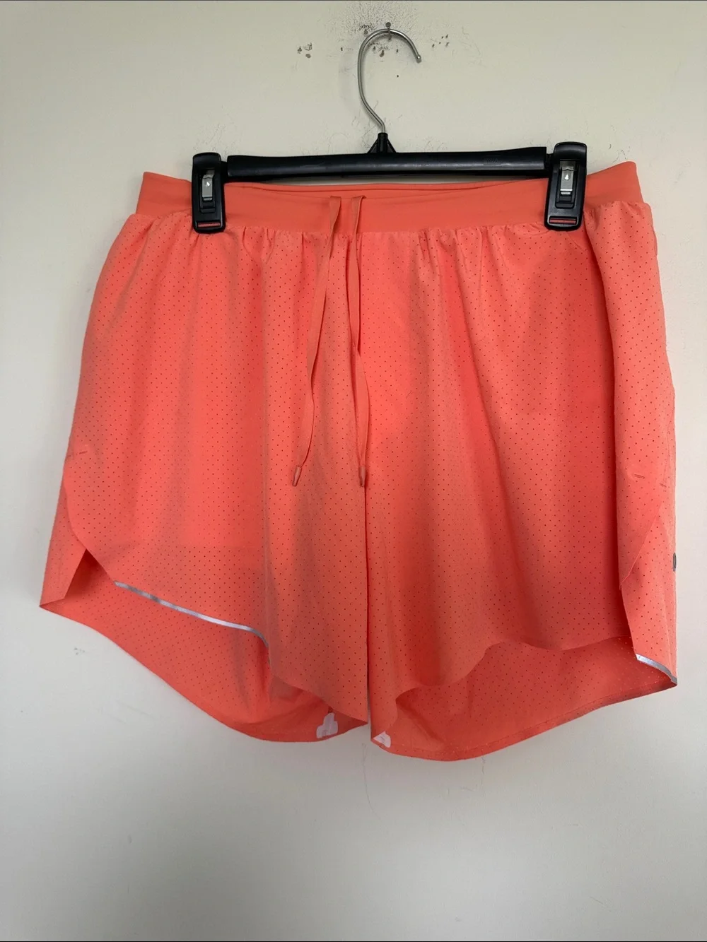 lululemon athletica Coral Perforated Drawstring Athletic Shorts